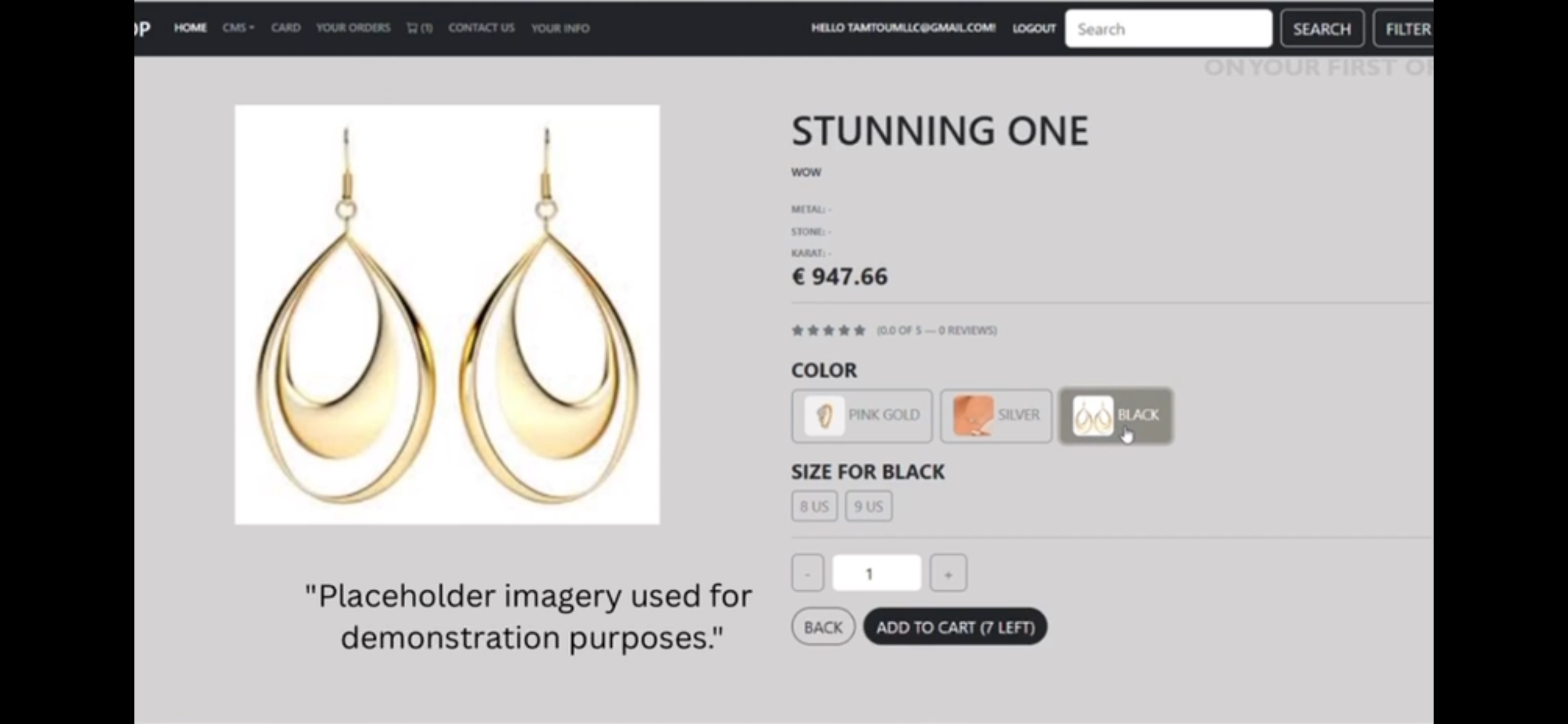 Responsive Jewelry Management System